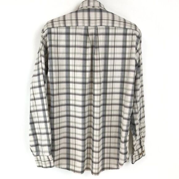 Eddie Bauer Button Down Shirt Men's Medium Cotton Long Sleeve Plaid Casual - Picture 4 of 8